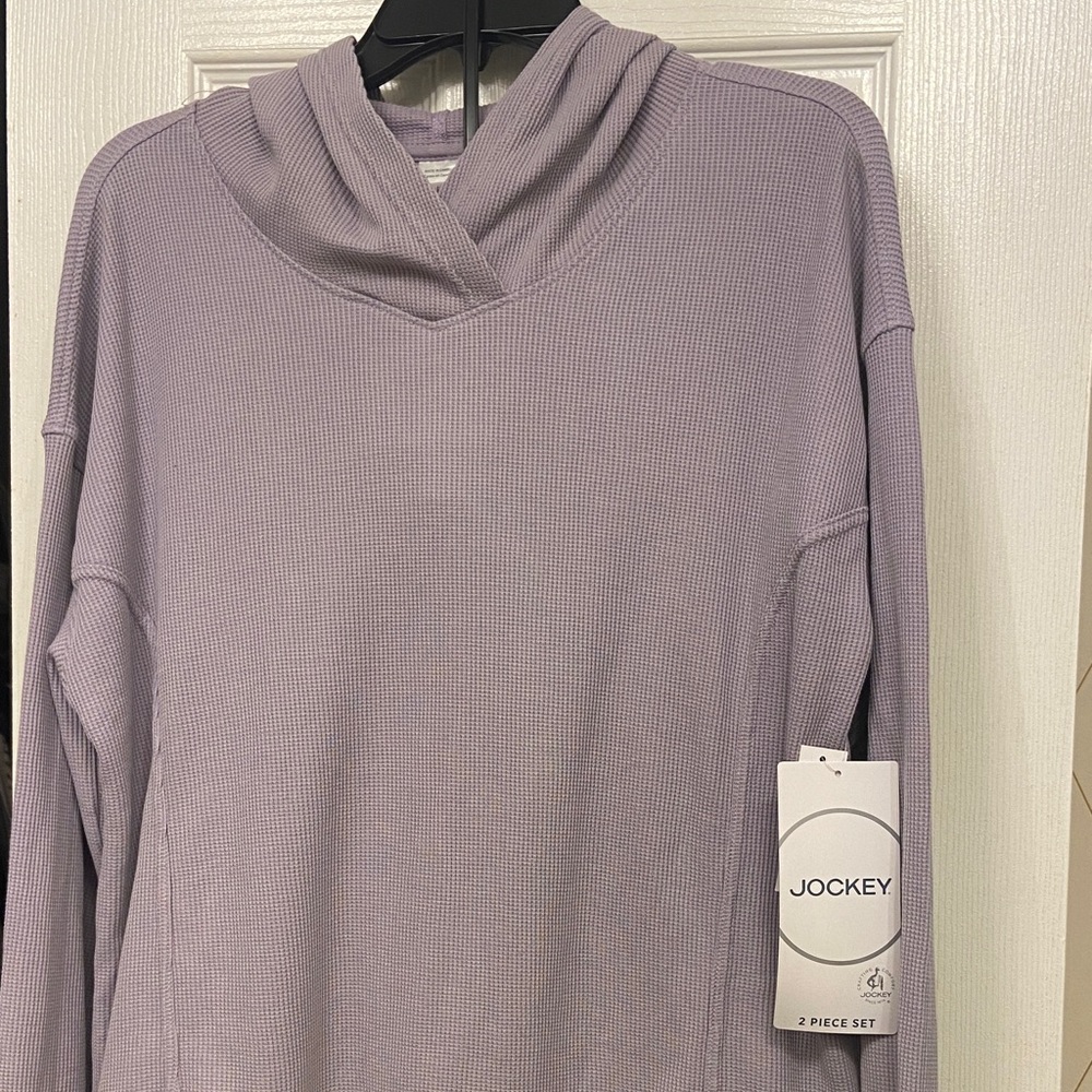 Jockey Lavender Waffle Knit Lounge Set